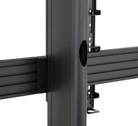 B-Tech AV Mounts SYSTEM X - XL Twin Screen VC Trolley with Webcam Shelf for 65-75" VESA 600x800