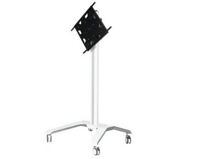 B-Tech AV Mounts Flat Screen Trolley VESA 600x400 1.7m Column - wtih rotation