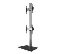 B-Tech AV Mounts SYSTEM X  Floor Stand Dual Stack Flat Screen (VESA 600 x 400) - 2.4m
