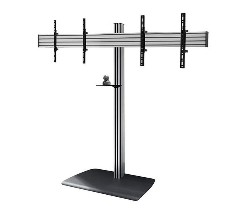 B-Tech AV Mounts SYSTEM X  VC Stand Twin Screen  (VESA 600 x 400) - 1.8m