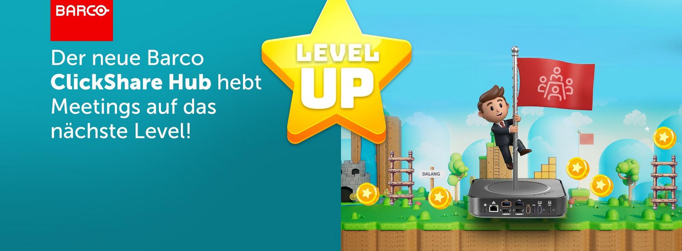 Barco Level Up Banner