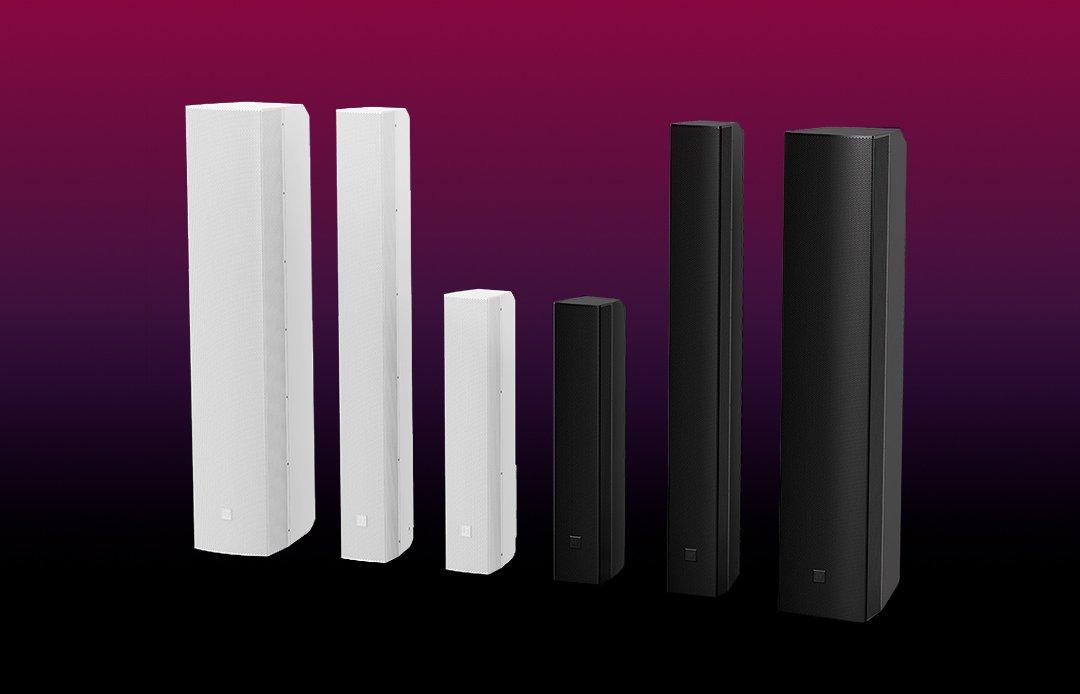 a group of speakers with the words electro voice on them