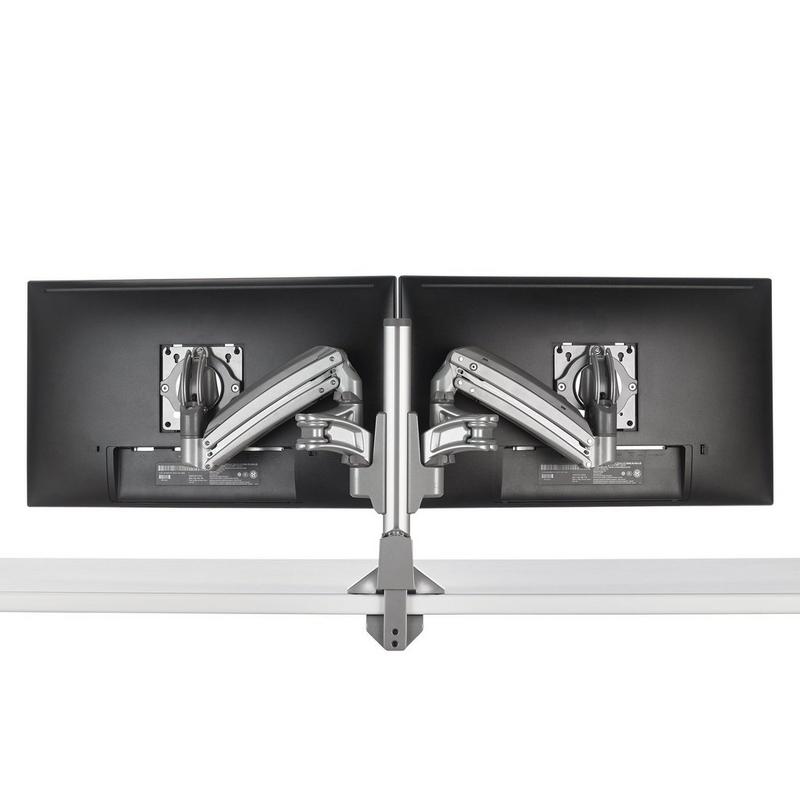 Chief Kontour KX Low-Profile Dual Arm, Column Desk, schwarz