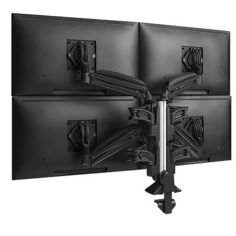 Chief KXC420B Triple Monitor Arms, Column Desk Mount, Black