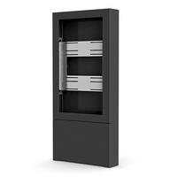 Chief Impact Floor M. Kiosk Kiosk, Portrait 50" Schwarz