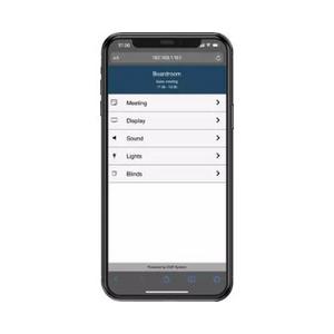 CUE webCUE application for Phone,tablet,PC as control & reservation panel