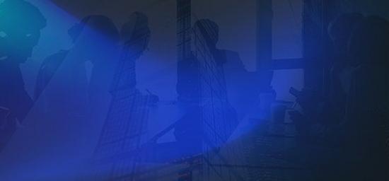 Two businessmen talking