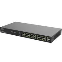 Luxul SW-505-24P-F-E (Frontport) 370W PoE+,  24x 1G, 2x SFP 1G, MS, SW-Serie