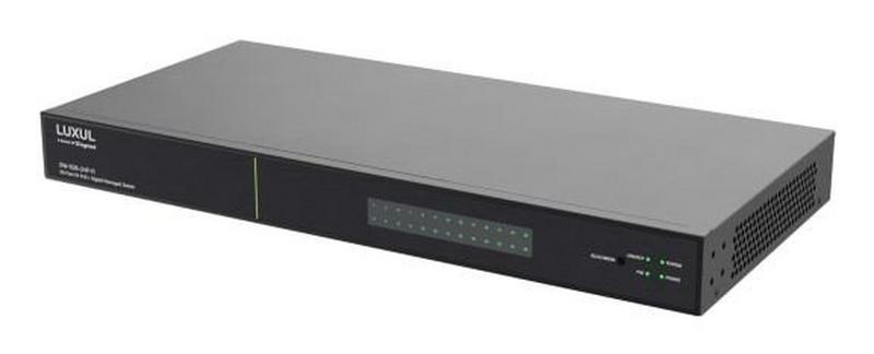 Luxul SW-505-24P-R-E (Rearport) 250W PoE+,  24x 1G, 2x RJ45/SFP 1G, MS, SW-Serie