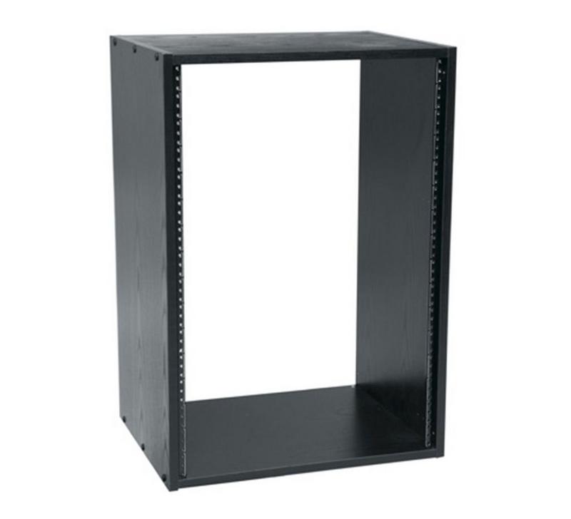 MAP RK20, 20HE Laminat Rack 19" schwarze Holzmaserung