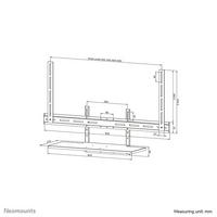Neomounts Keyboard shelfkit 43-110" VESA max 2,5kg universal, Black