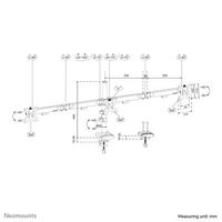 Neomounts NERO Monitor arm 10-27" Quick-fix - 180-stop Black
