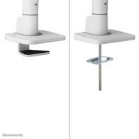 Neomounts NEXT One Monitor arm 17-49" gas spring - Topfix - 180-stop White