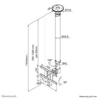 Neomounts Monitor/TV mount ceiling 10-30"  h 79-129 cm