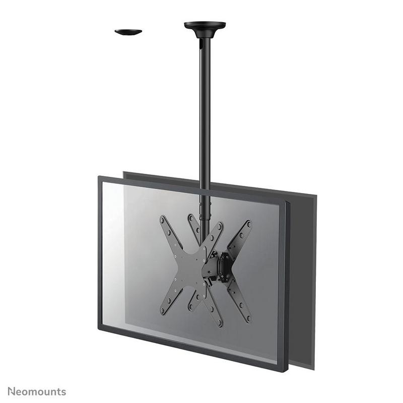 Neomounts Dual monitor/TV mount ceiling 32-75"  h 106-156 cm