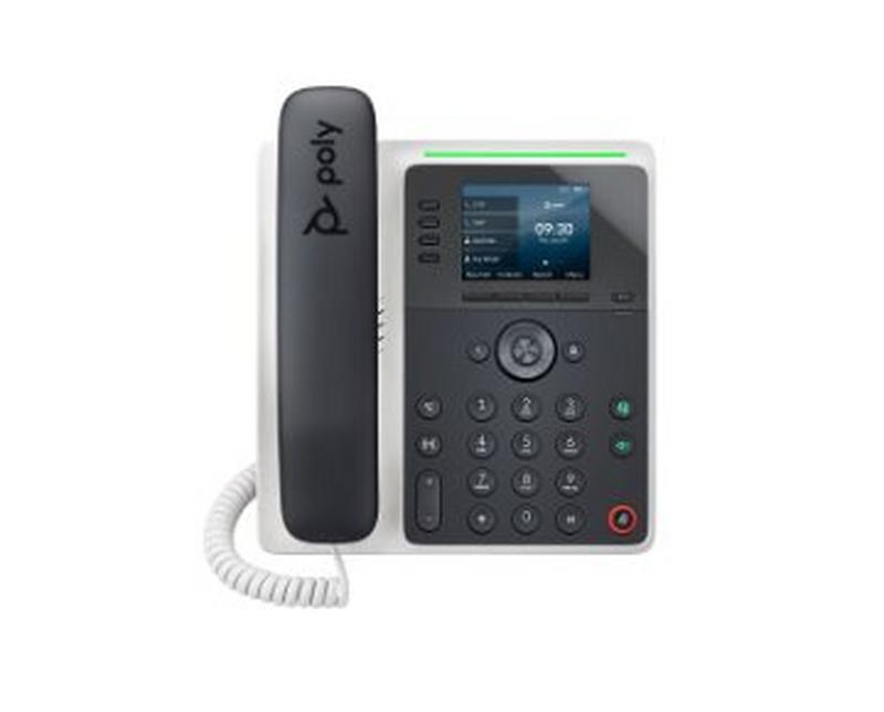 Poly Edge E220 IP Phone and PoE-enabled 