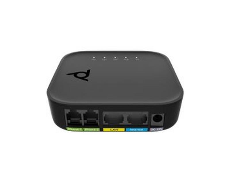 Poly ATA 402 2FXS Voice Port VoIP Adapter with Open SIP and Power Supply No localization