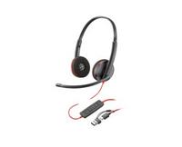 Poly Blackwire 3210 Monaural USB-C Headset +USB-C/A Adapter