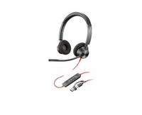 Poly Blackwire 3320 Stereo Microsoft Teams Certified USB-C Headset +USB-C/A Adapter