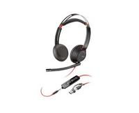 Poly Blackwire 5220 Stereo USB-C Headset +3.5mm Plug +USB-C/A Adapter (Bulk)