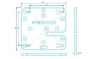 ProDVX GM-75 Universalhalter,VESA75, fr Glas- oder Wandm.
