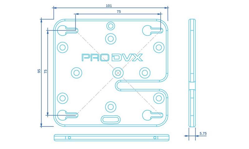 ProDVX GM-75 Universalhalter,VESA75, fr Glas- oder Wandm.