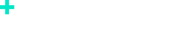 plus services logo with a white cross on it