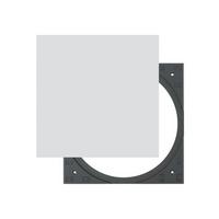 Sonance Quadrat. Adapter mit Grill wei, fr PS-C63R/C61/C43RTLP (5xPaar)