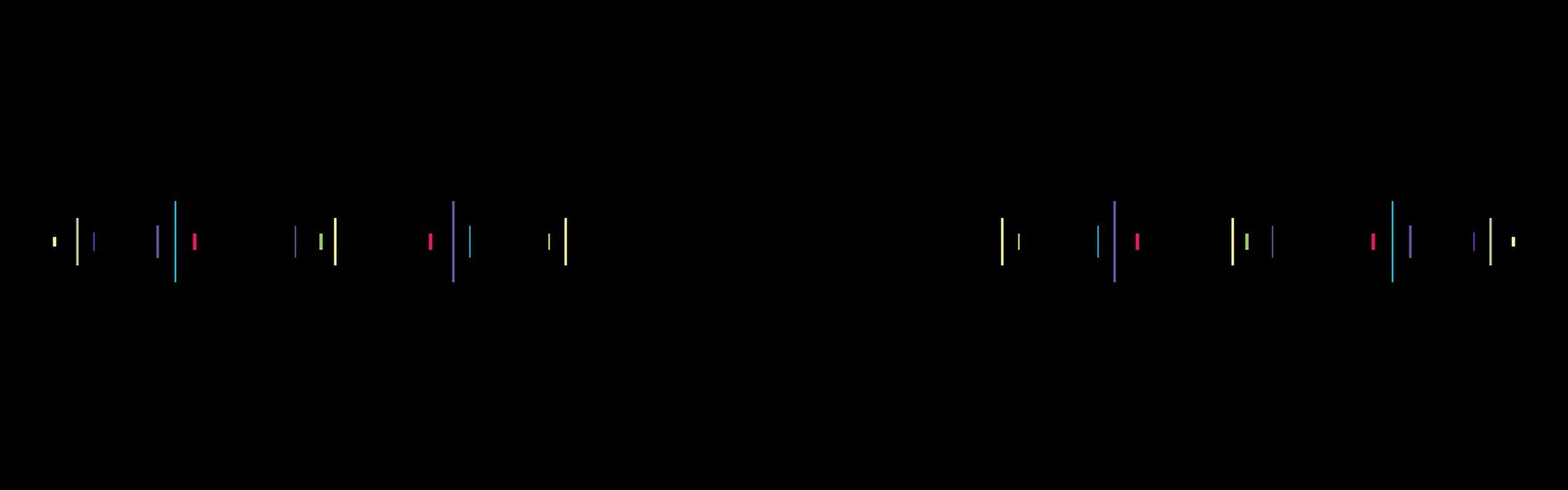 a black background with a few lines of light on it