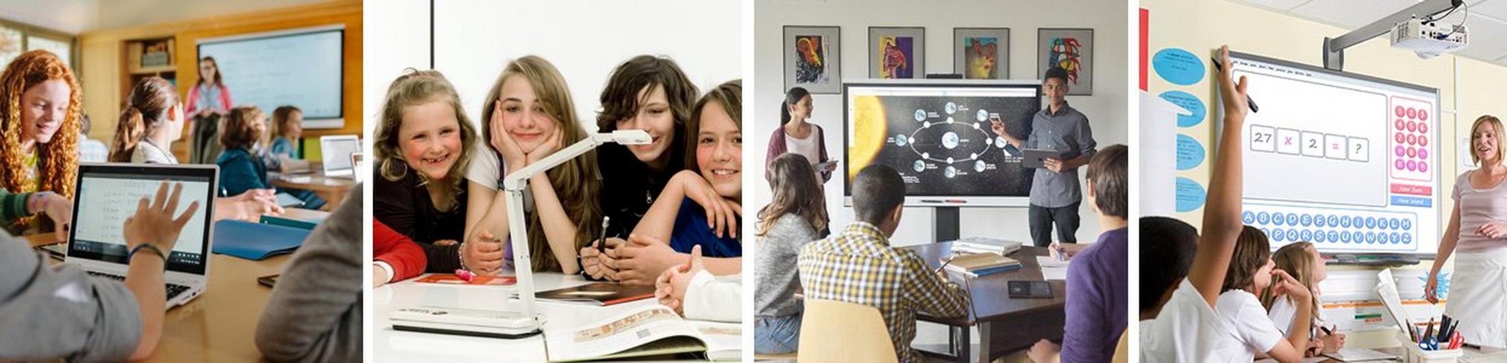 a collage of a group of people sitting at a table and a group of people sitting at
