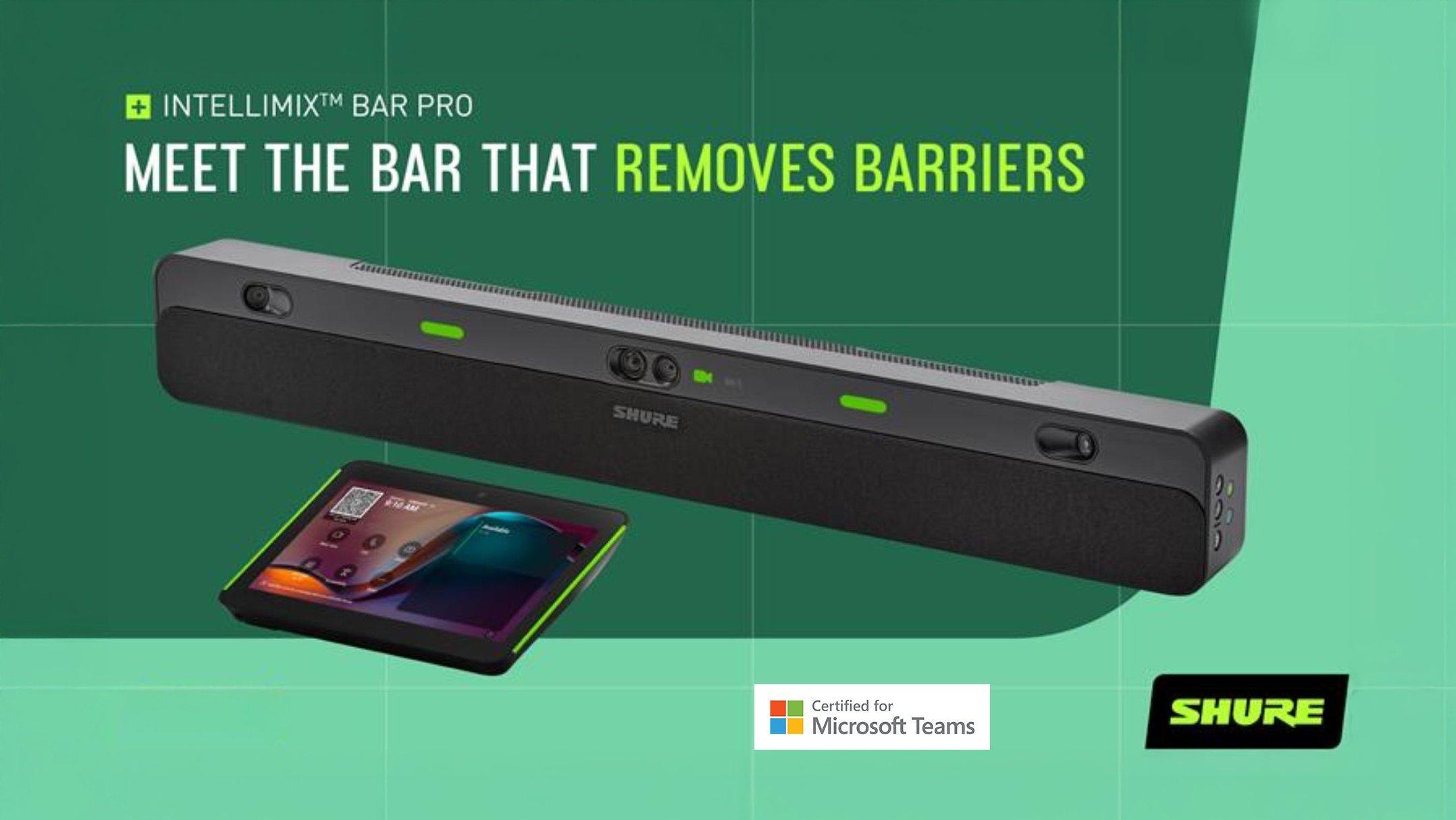 Shure IntelliMix Bar Pro rivoluziona il videoconferencing