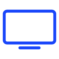 Global Icon Technology Display Blue