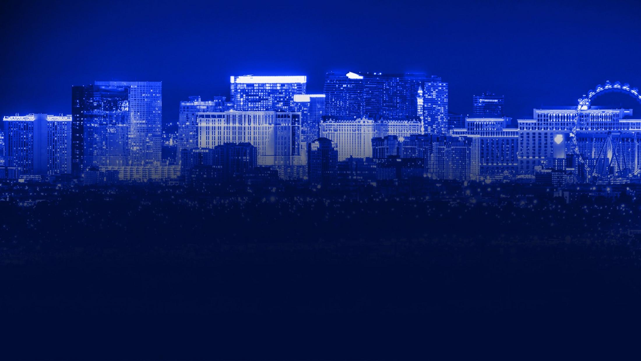 a blue cityscape banner for Midwich presence at Infocomm 2026