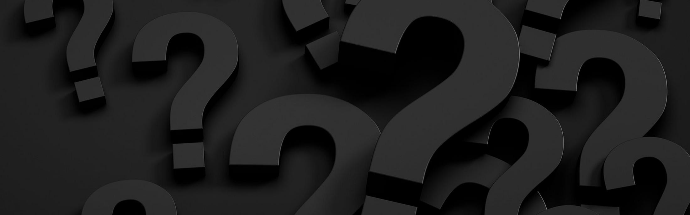 Decorative background with question marks