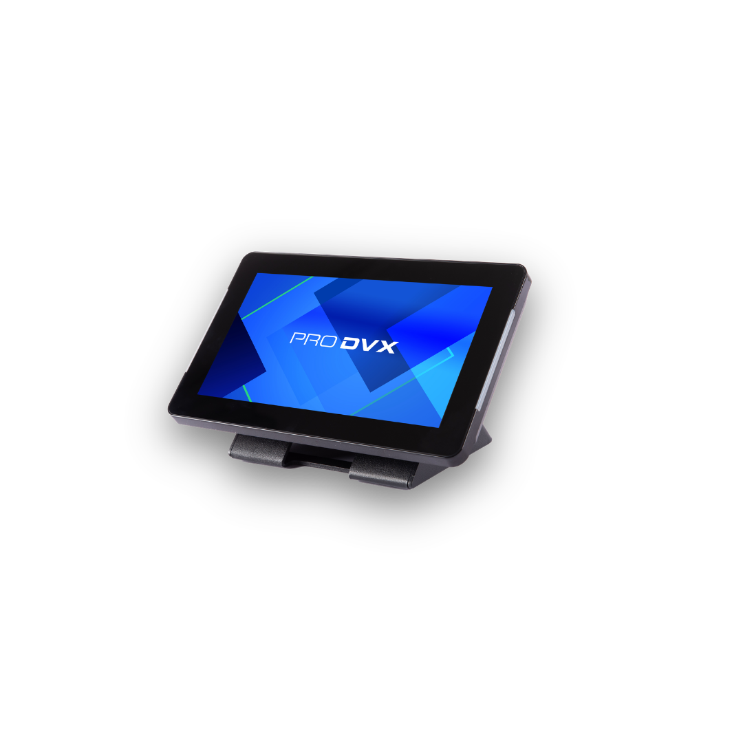 a large screen on a stand with a stand and a stand