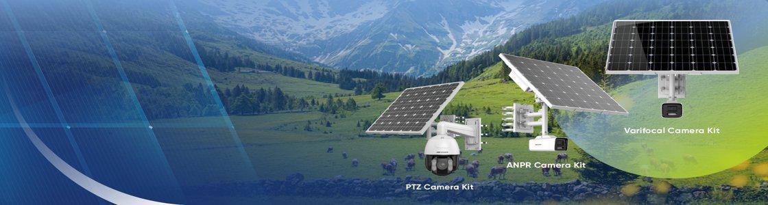 a group of solar panels are shown in a field