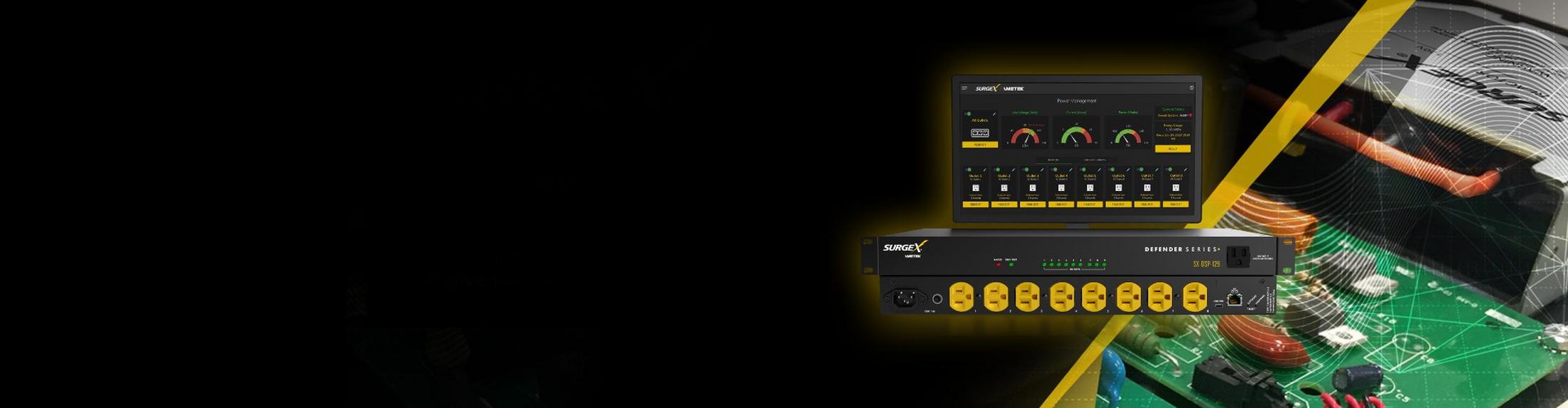 SurgeX generic yellow black background banner