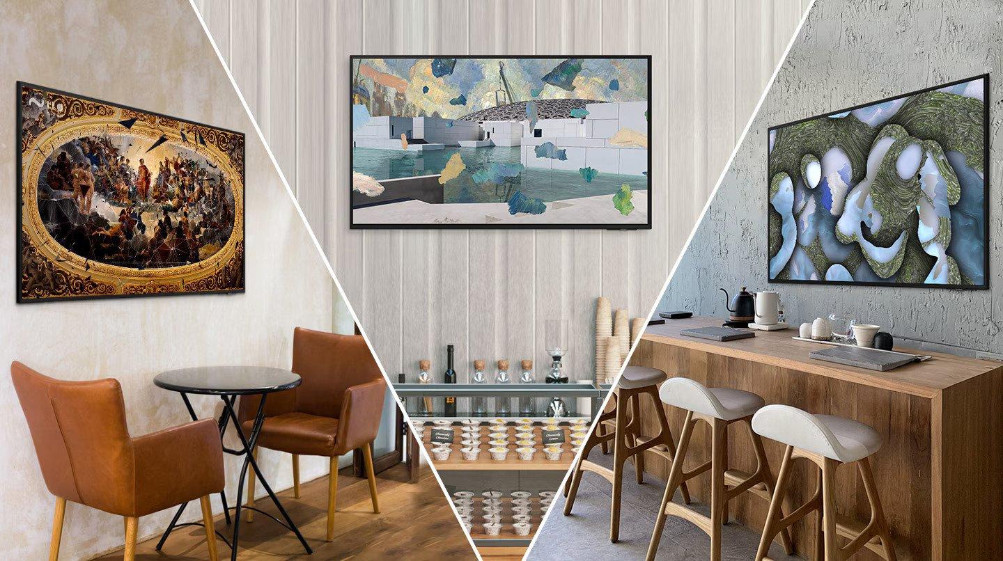 Uk Samsung Hospitality Retail Gallery Display Solutions Smart Tv Turn Your Displays Into Digital Art Canvases RM