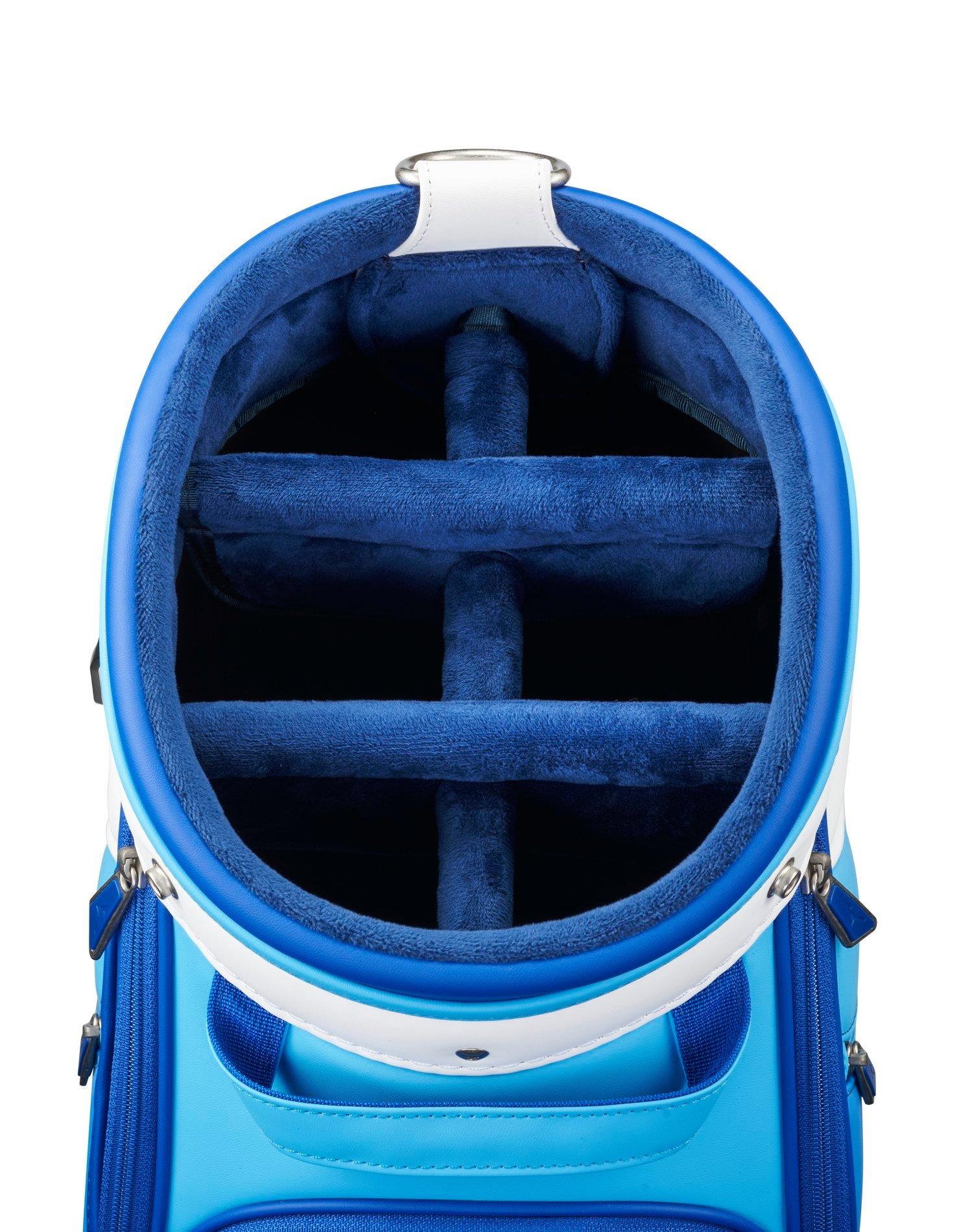 Miyama Professional Staff 硬式 ネイビー/ホワイト Tour Staff Mid Golf Bag - Mizuno USA