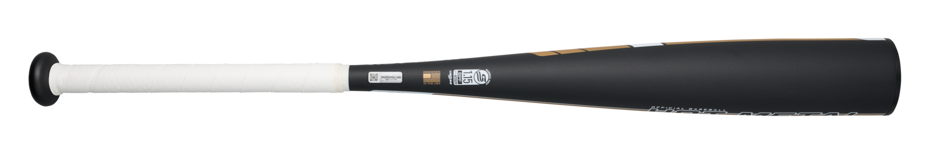 HOT METAL - Big Barrel Youth USSSA Baseball Bat (-8), Black/Gold