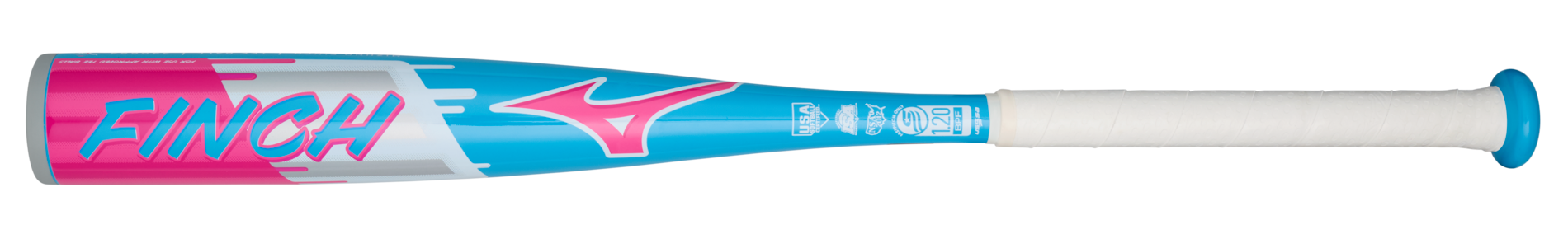 Finch Youth Tee Ball Softball Bat (-13), Blue/White - Mizuno USA