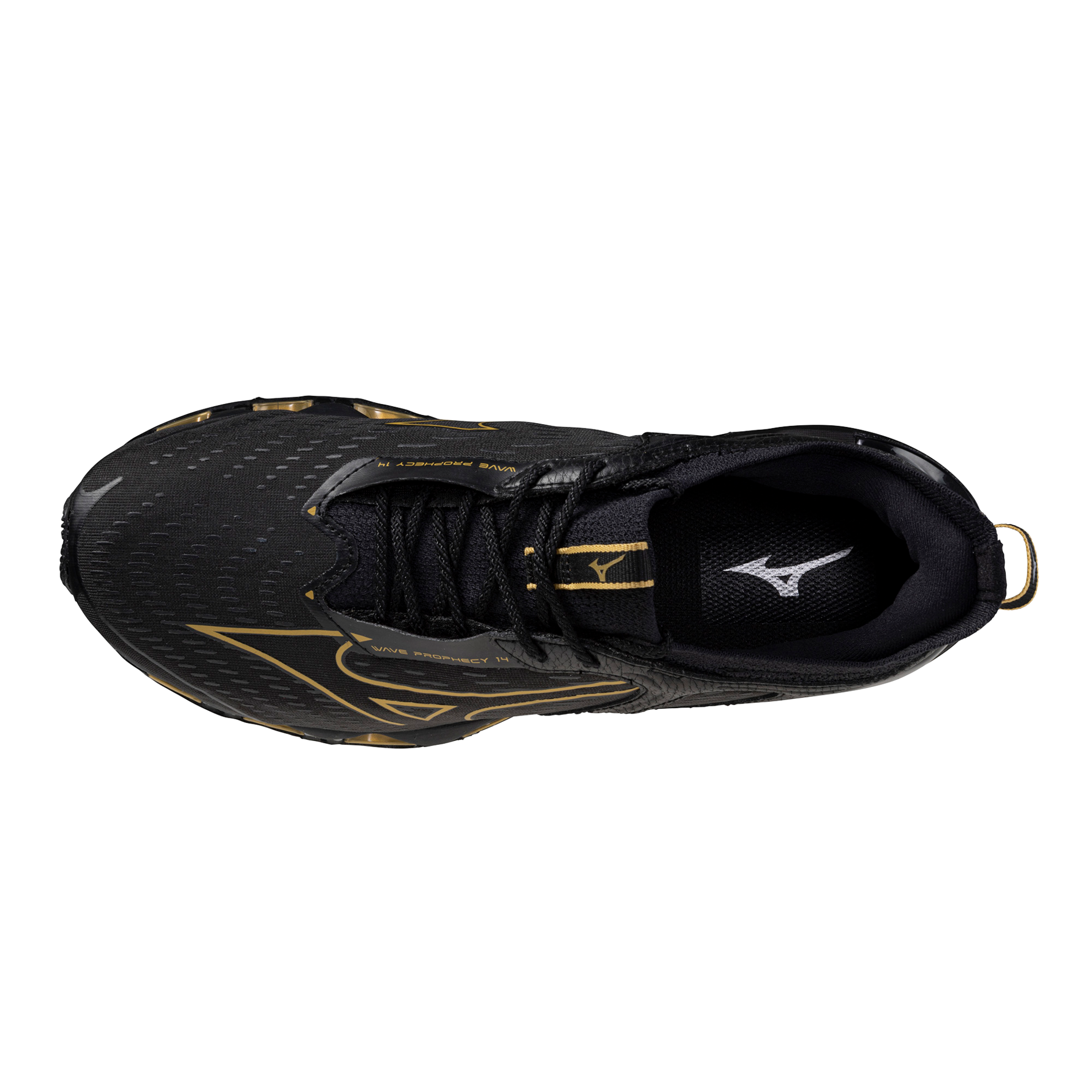 Mizuno Wave Prophecy 14 J1GC250052 Black Gold  Lifestyle Mens Size 10.5 Running Mizuno Wave Prophecy 14 - Men main image 2