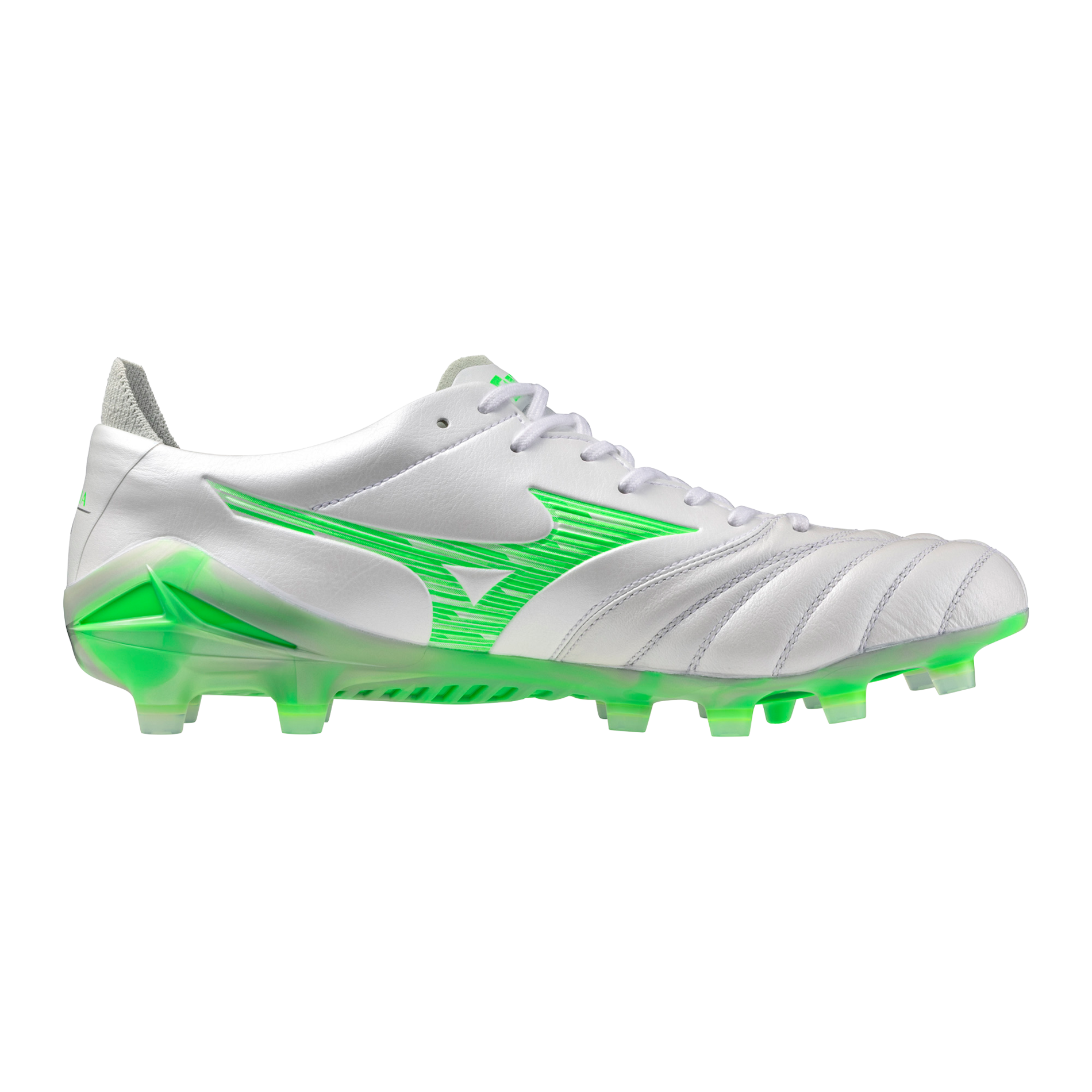 Morelia Neo IV FG Firm Ground Made in Japan KL Soccer Cleat, White