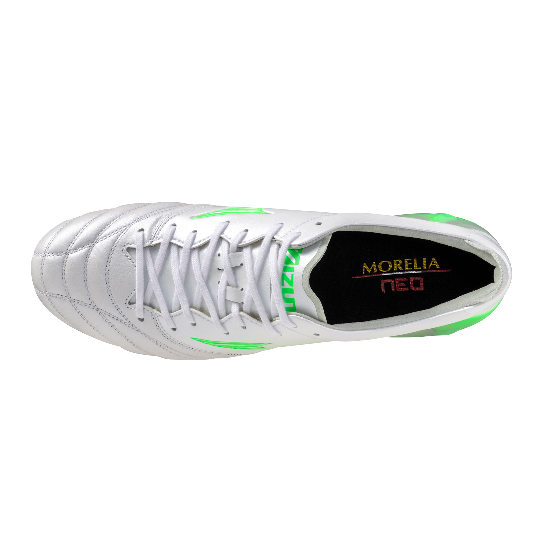 Morelia Neo IV FG Firm Ground Made in Japan KL Soccer Cleat, White