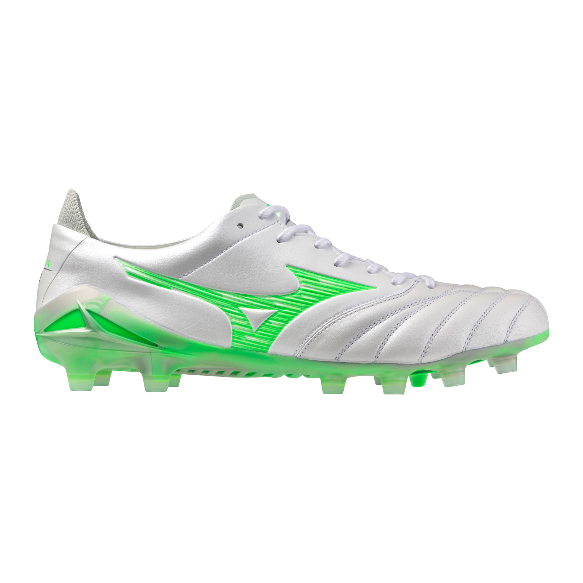 Morelia Neo IV FG Firm Ground Made in Japan KL Soccer Cleat, White