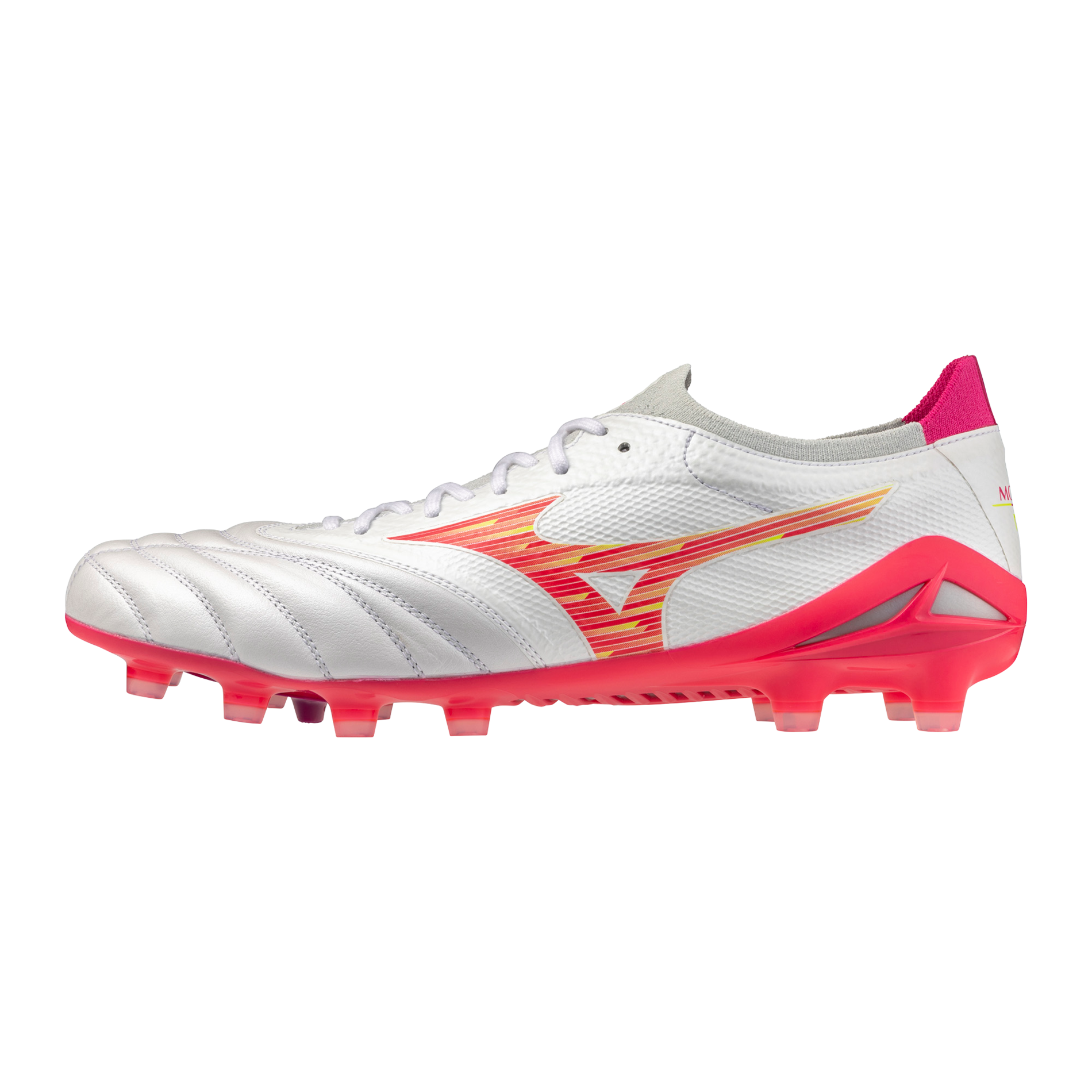 Mizuno ✨Morelia Neo Ⅳ β ELITE ✨ Mizuno Morelia Neo IV Beta Elite FG - White/Black/Red - Adult Cleats