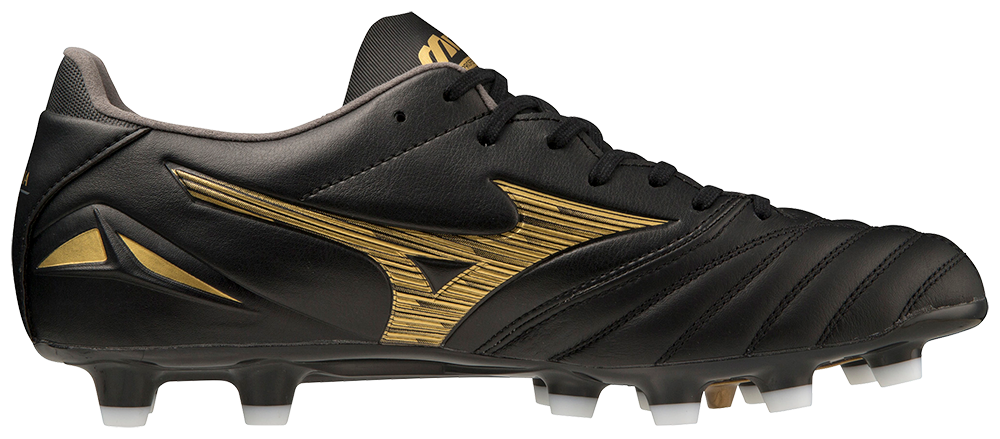 Morelia Neo IV Pro FG Firm Ground KL Soccer Cleat, Black/Gold