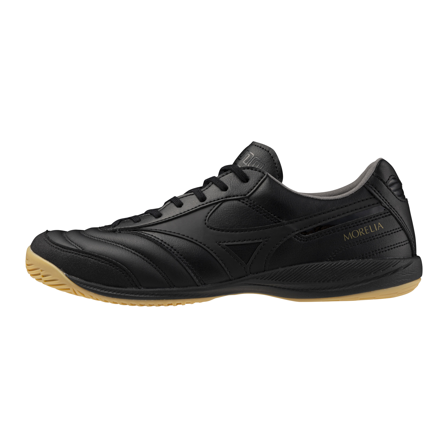 Morelia Sala Elite Indoor Soccer Shoe, Unlimited Black - Mizuno USA