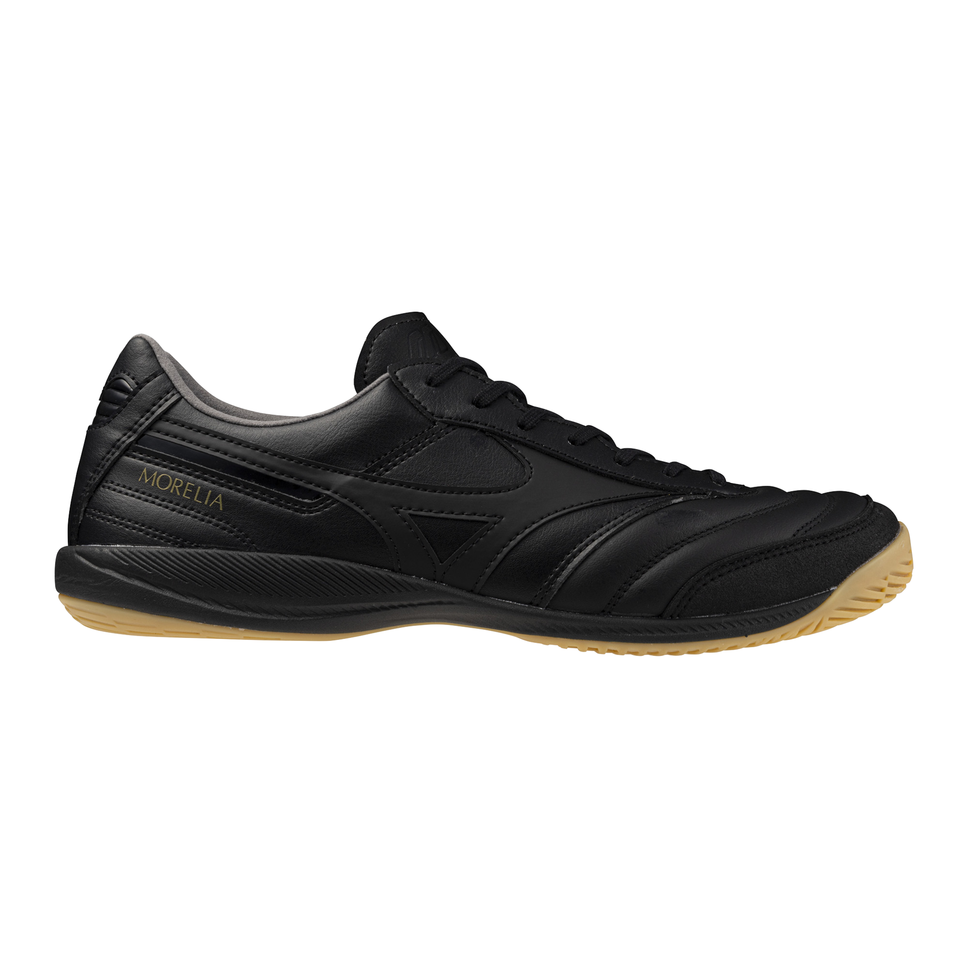 Morelia Sala Elite Indoor Soccer Shoe, Unlimited Black - Mizuno USA