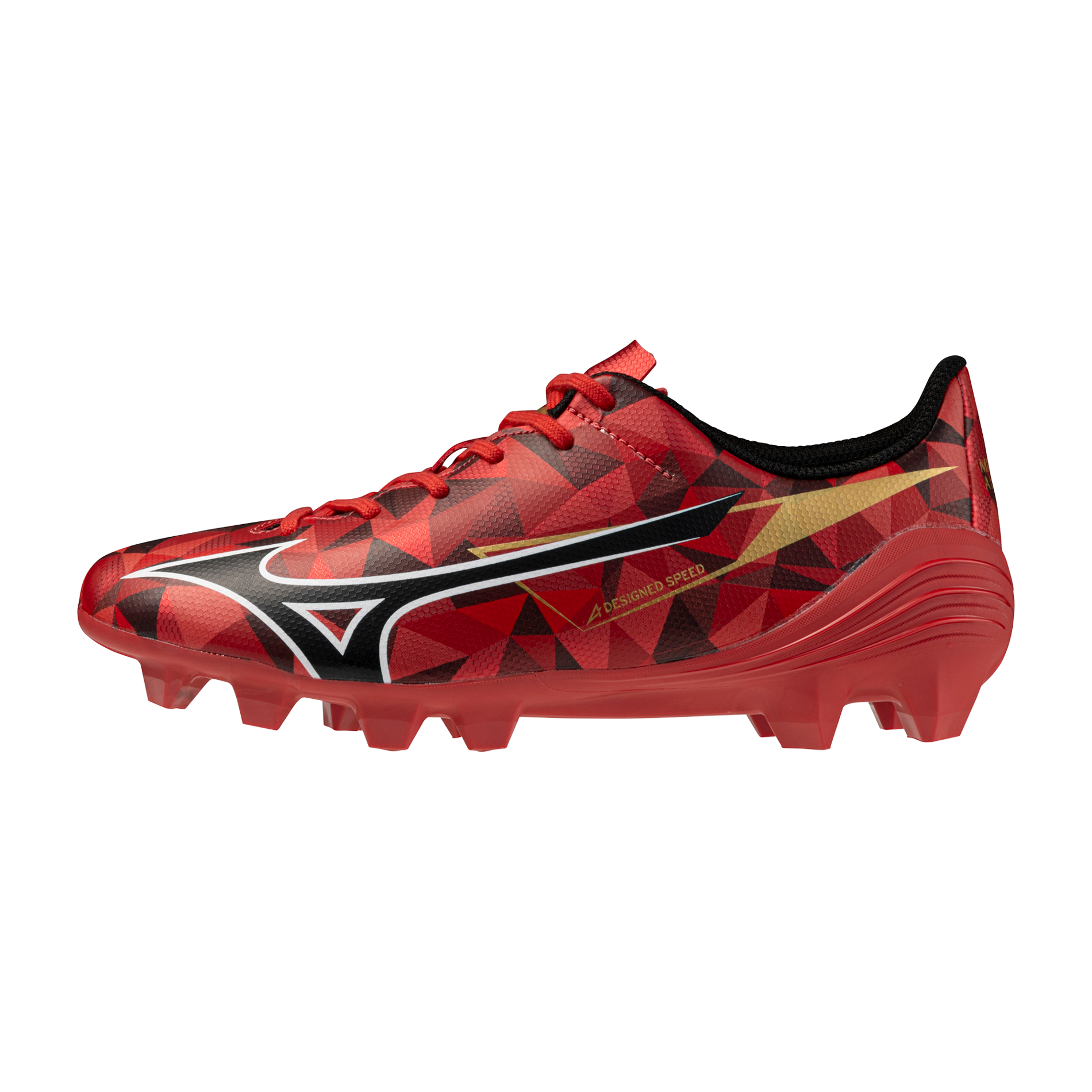 Mizuno Alpha サッカーシューズ レッド Mizuno Alpha II Select Junior FG Firm Ground Soccer Cleat, Red